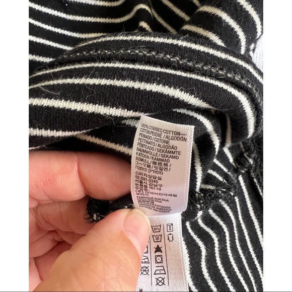 American Apparel Striped Stretch high waisted mini skirt - Picture 5 of 6